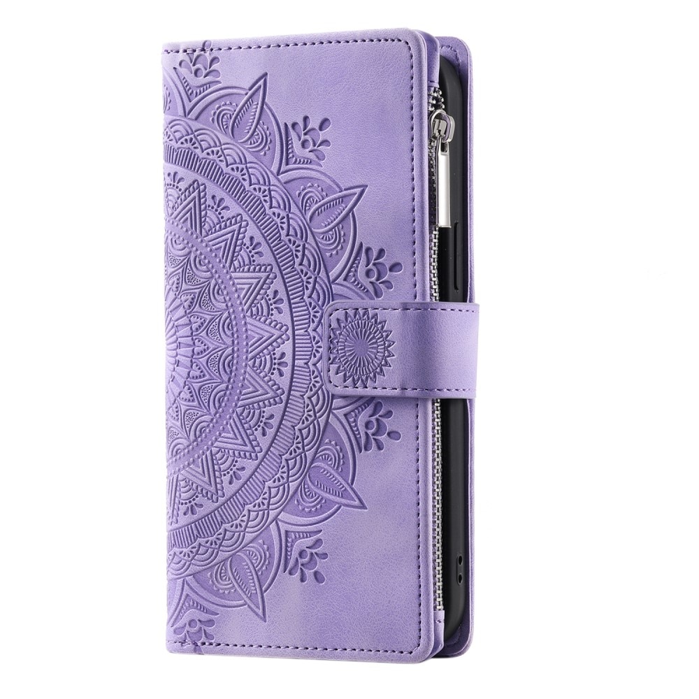Samsung Galaxy A55 Wallet/Purse Mandala Purple