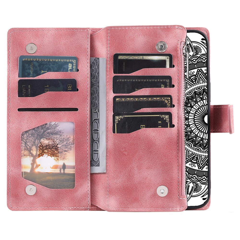 Samsung Galaxy A55 Wallet/Purse Mandala Pink