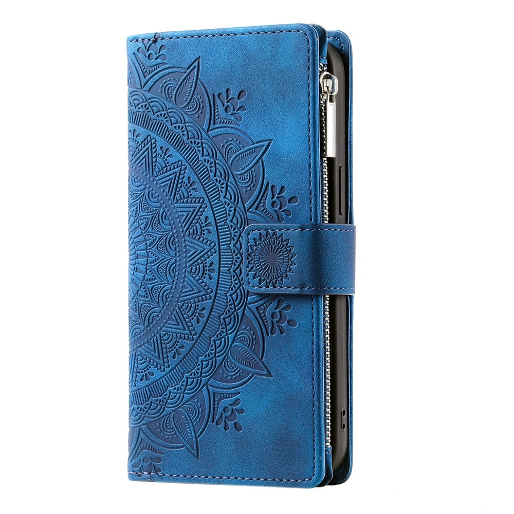 Samsung Galaxy A55 Wallet/Purse Mandala Blue