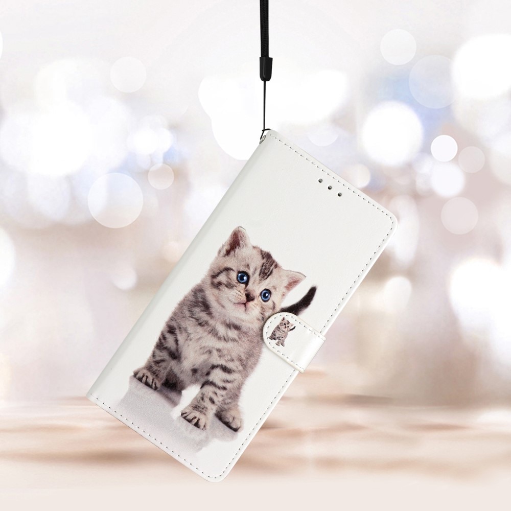 Samsung Galaxy A55 Wallet Book Cover Kitten