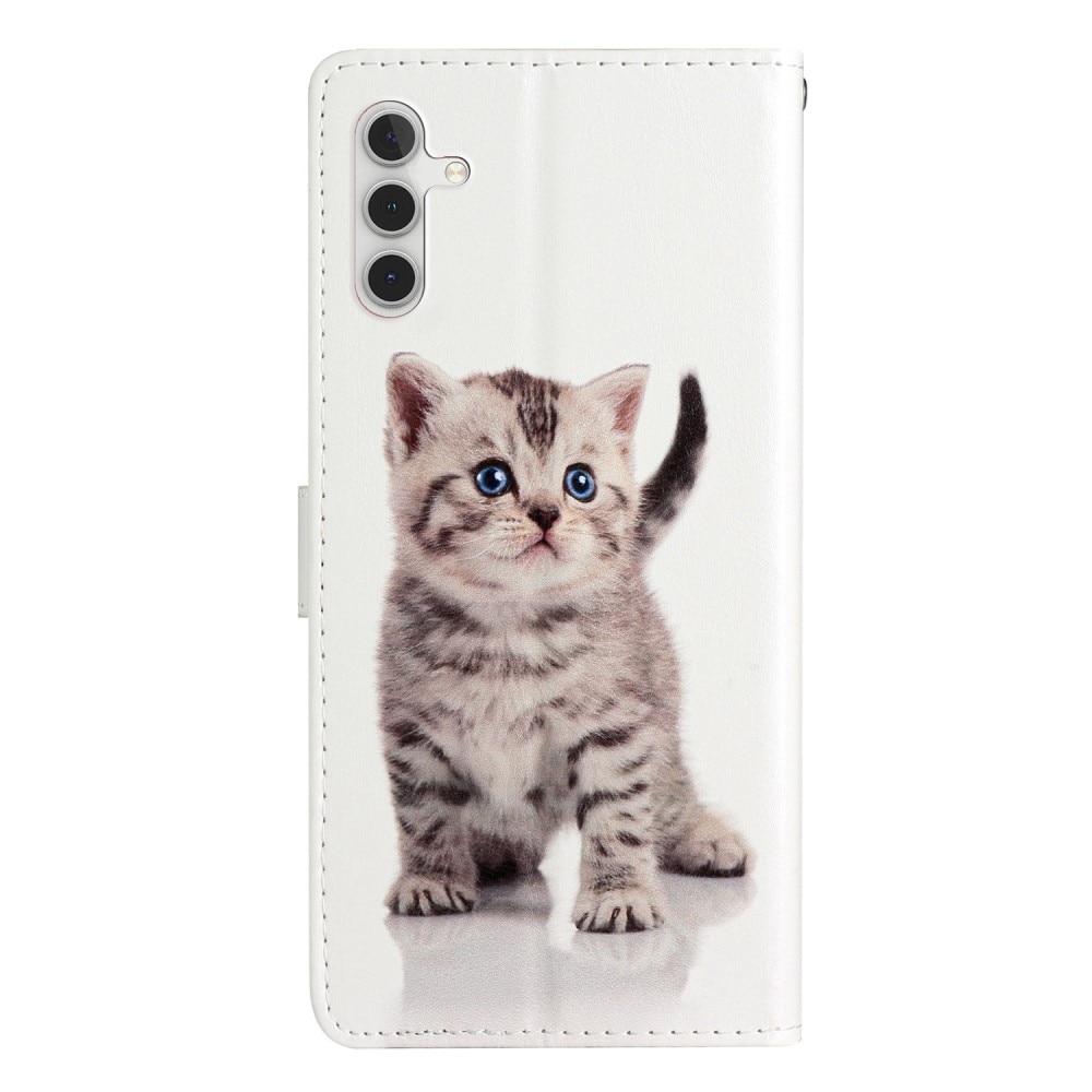 Samsung Galaxy A55 Wallet Book Cover Kitten