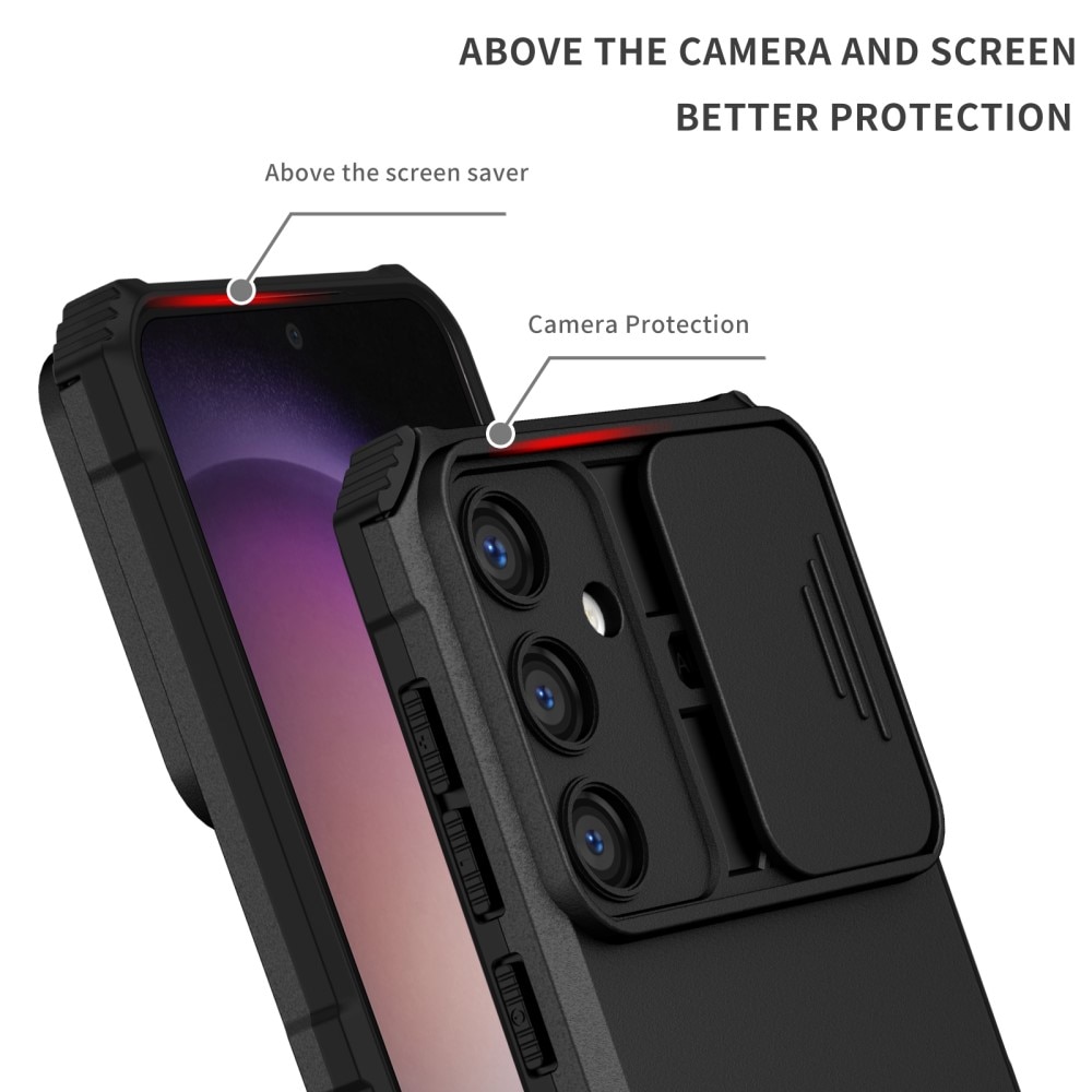 Samsung Galaxy S24 Plus Kickstand Case w. Camera Protector Black