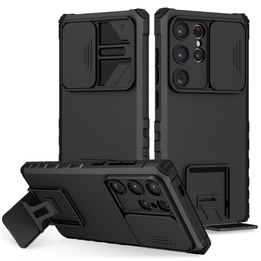 Samsung Galaxy S24 Ultra Kickstand Case w. Camera Protector Black