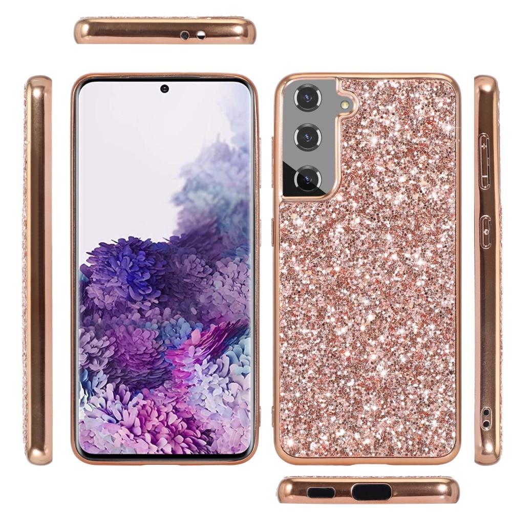 Samsung Galaxy S24 Glitter Case Rose Gold