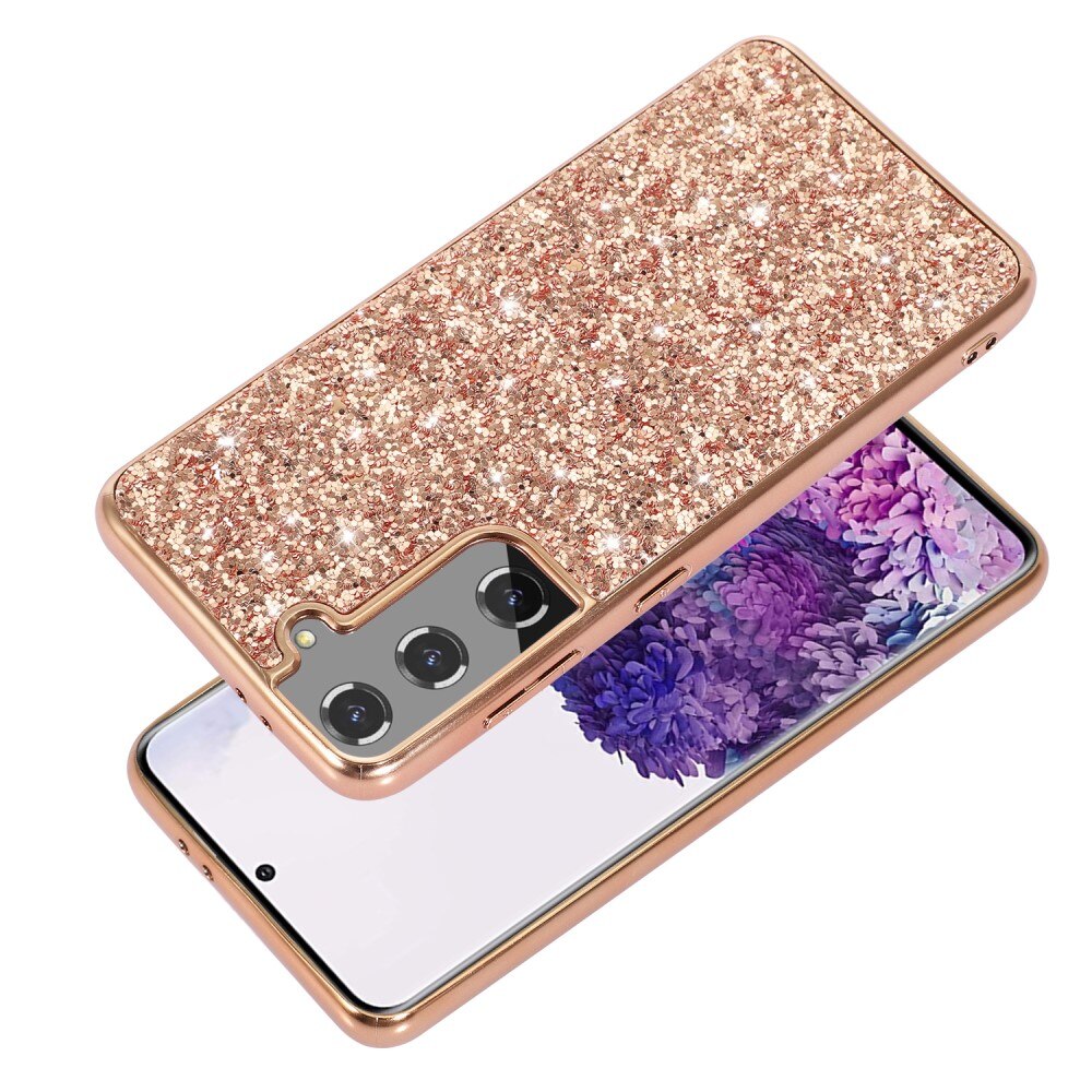 Samsung Galaxy S24 Glitter Case Rose Gold