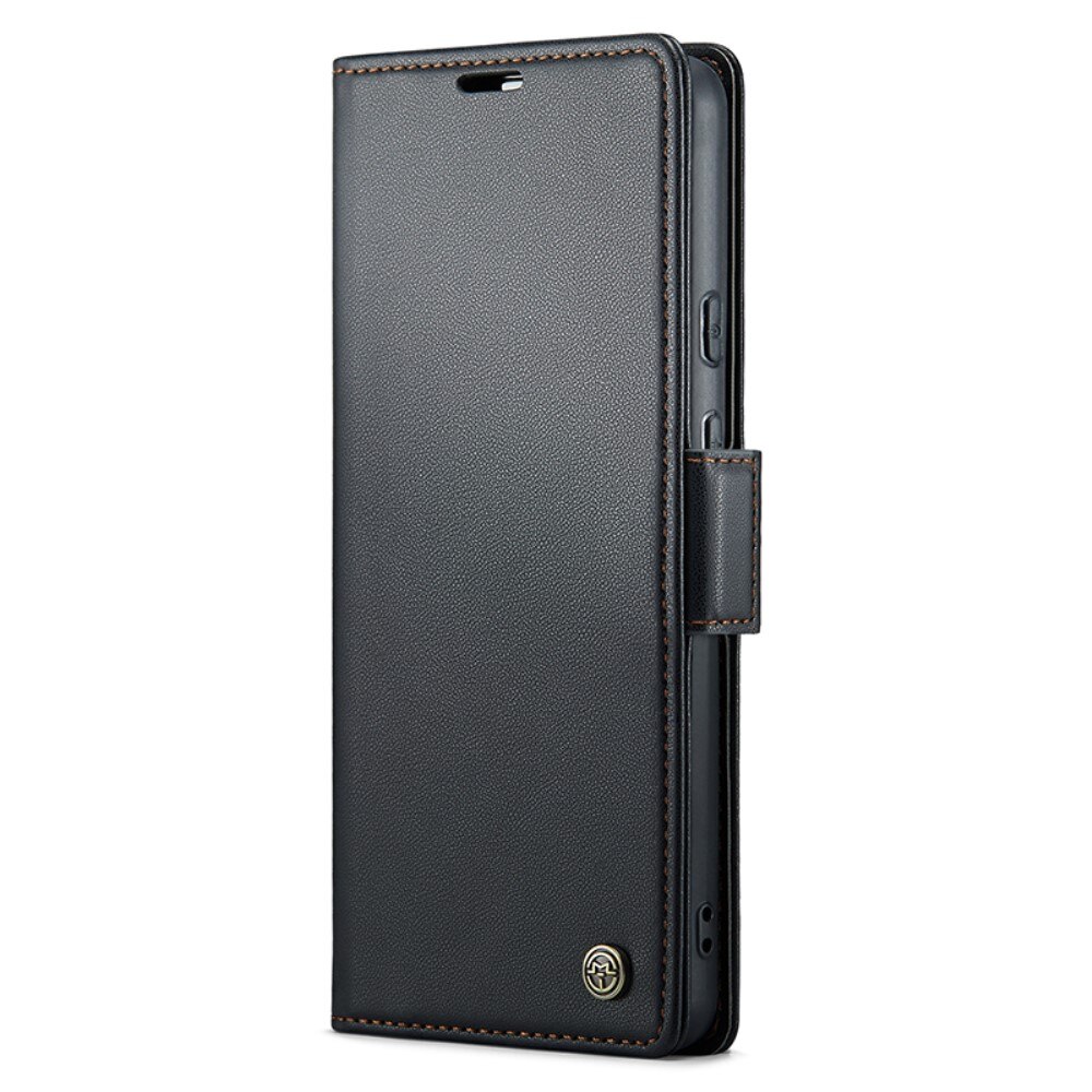 Google Pixel 8a RFID blocking Slim Wallet Case Black