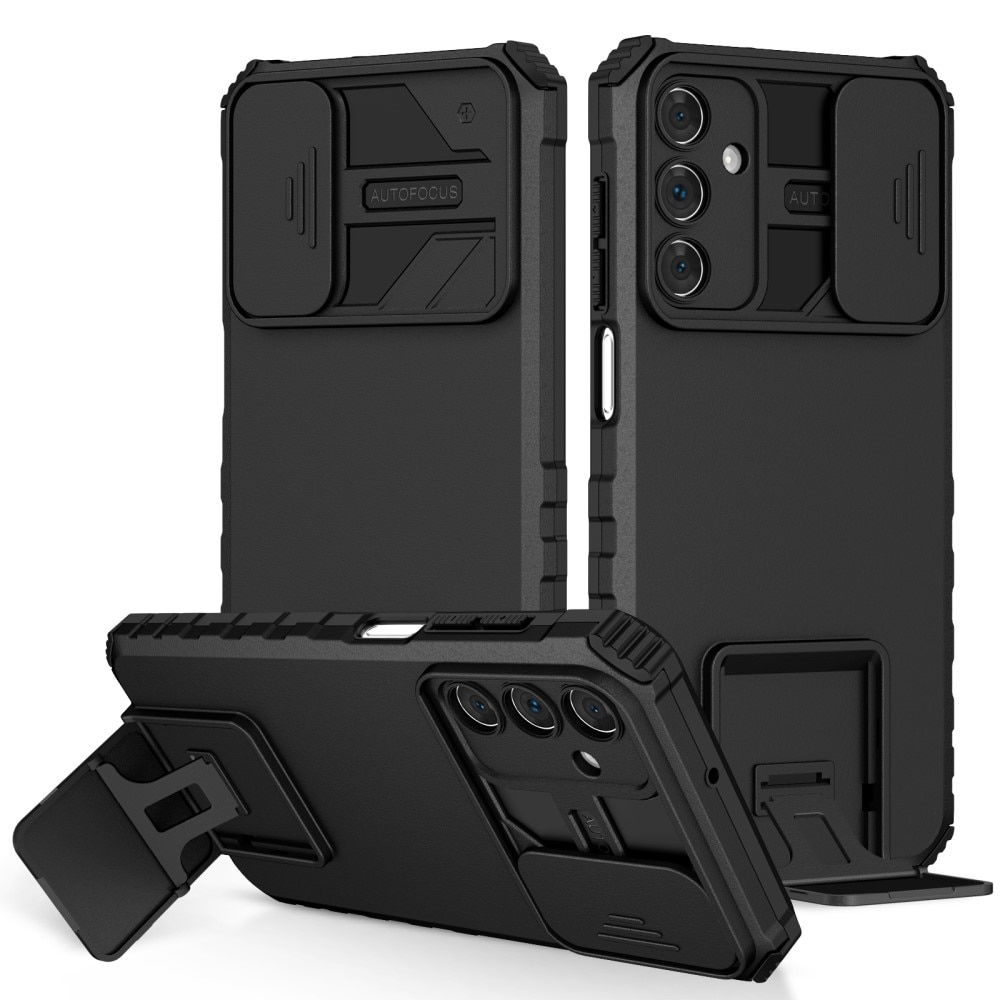 Samsung Galaxy A15 Kickstand Case w. Camera Protector Black