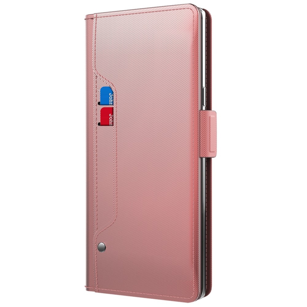 Samsung Galaxy S24 Ultra Wallet Case Mirror Pink Gold
