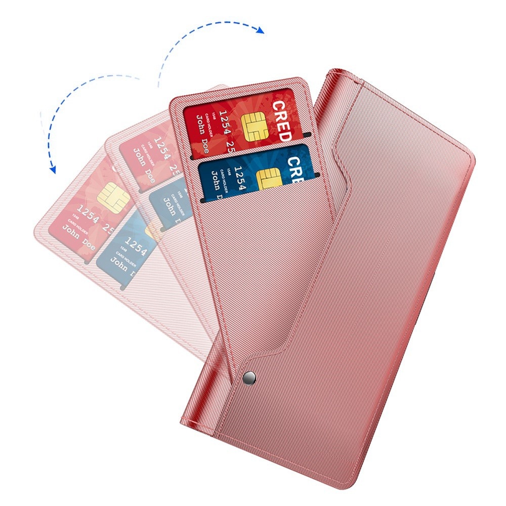 Samsung Galaxy S24 Plus Wallet Case Mirror Pink Gold