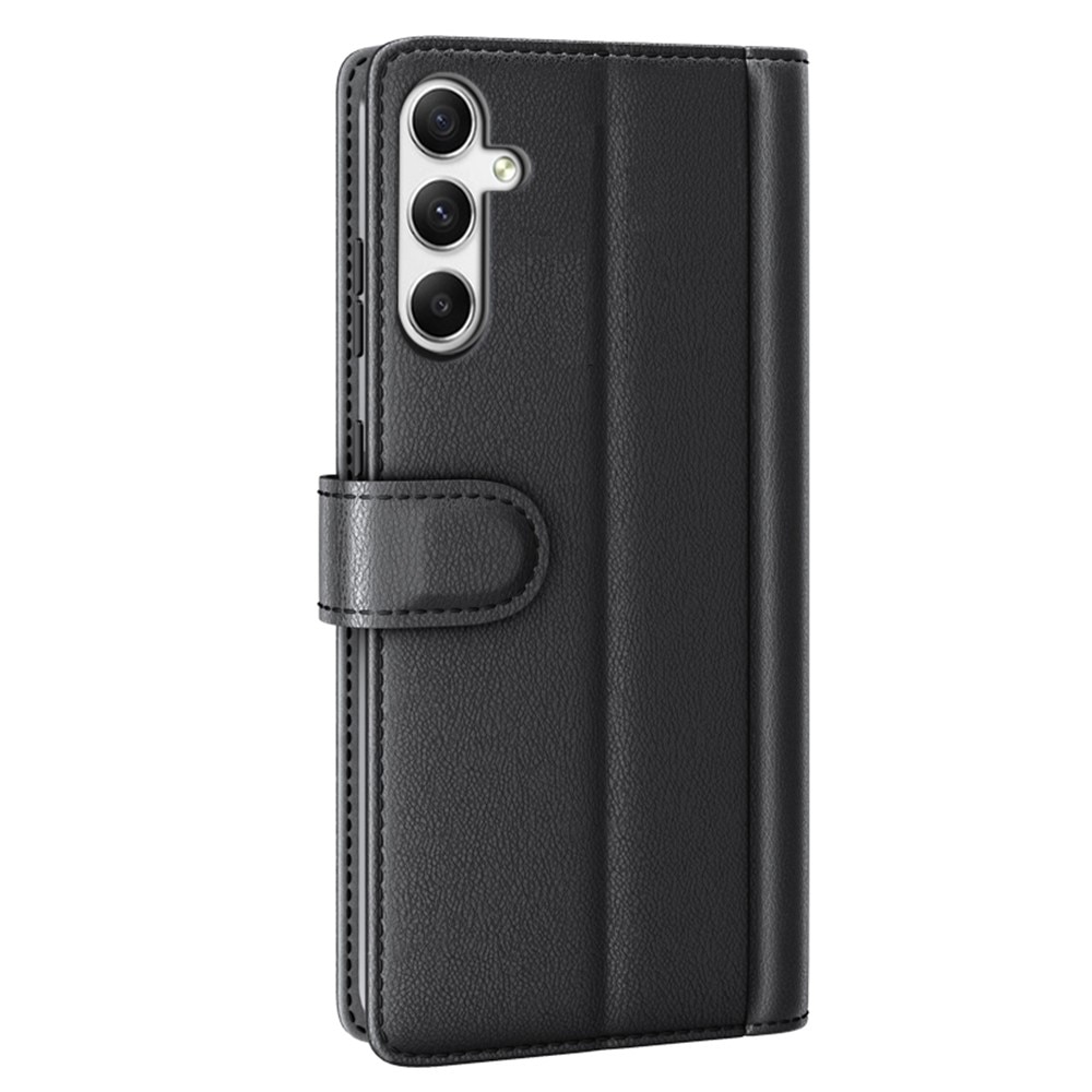 Samsung Galaxy A35 Genuine Leather Wallet Case Black