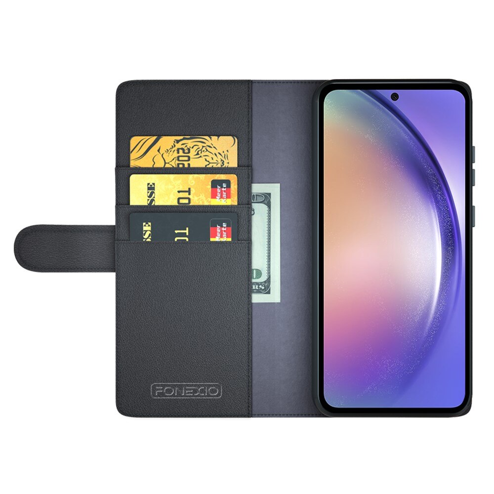 Samsung Galaxy A55 Kit w. Wallet Case and Screen Protector