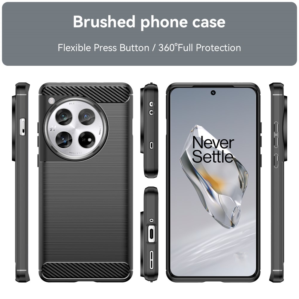 OnePlus 12 Brushed TPU Case Black