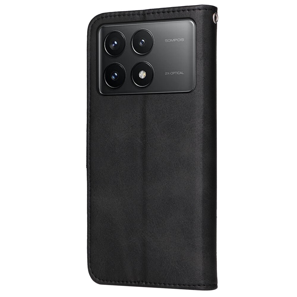 Xiaomi Poco X6 Pro Wallet Case Black