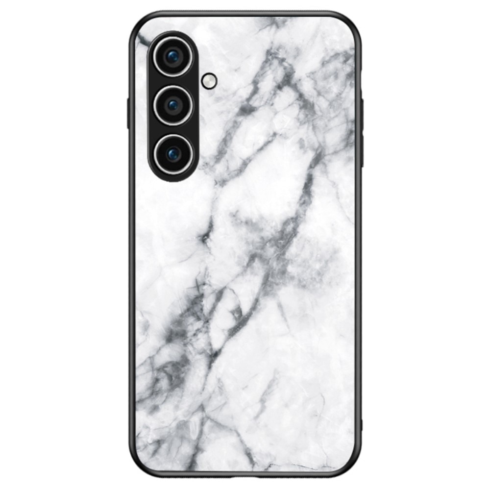 Samsung Galaxy S24 Tempered Glass Case White Marble