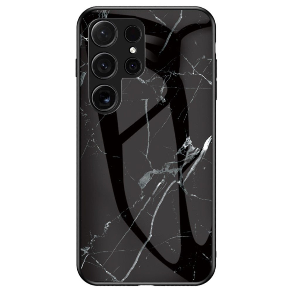 Samsung Galaxy S24 Ultra Tempered Glass Case Black Marble