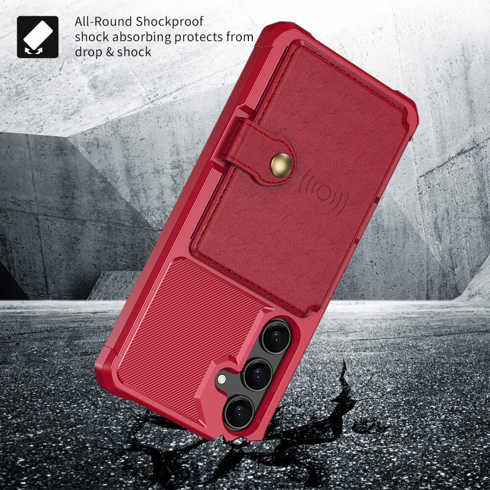 Samsung Galaxy S24 Tough Multi-slot Case Red