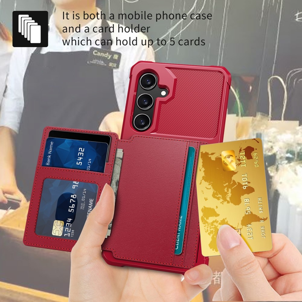 Samsung Galaxy S24 Tough Multi-slot Case Red