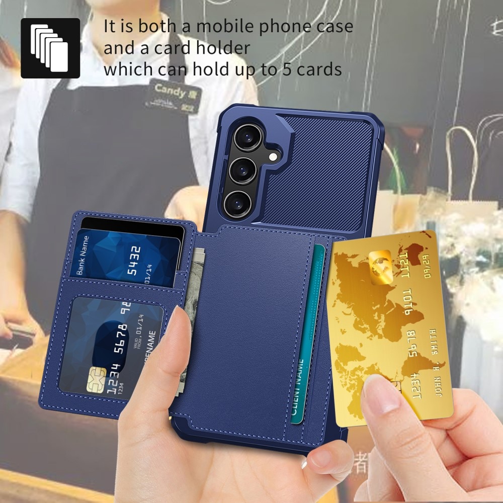 Samsung Galaxy S24 Tough Multi-slot Case Blue