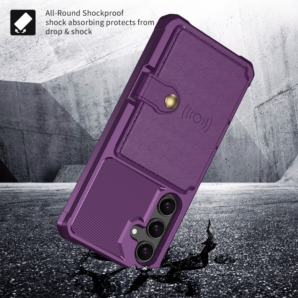 Samsung Galaxy S24 Tough Multi-slot Case Purple