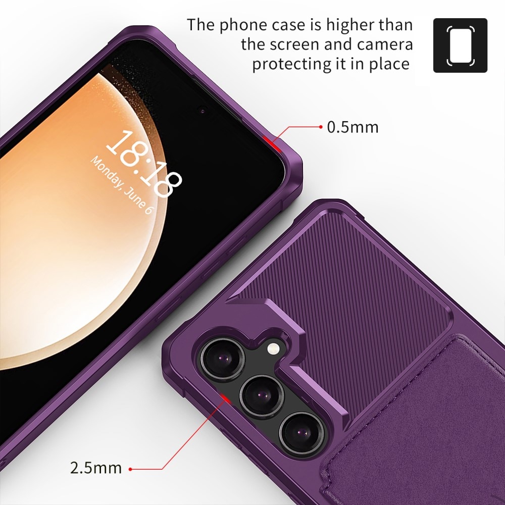 Samsung Galaxy S24 Tough Multi-slot Case Purple