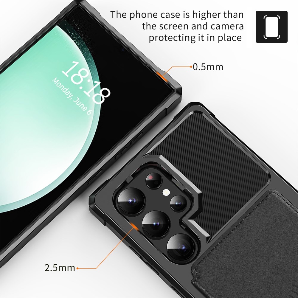 Samsung Galaxy S24 Ultra Tough Multi-slot Case Black