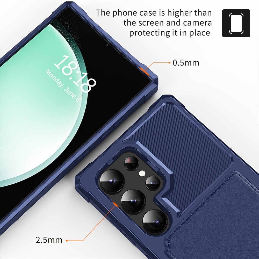 Samsung Galaxy S24 Ultra Tough Multi-slot Case Blue