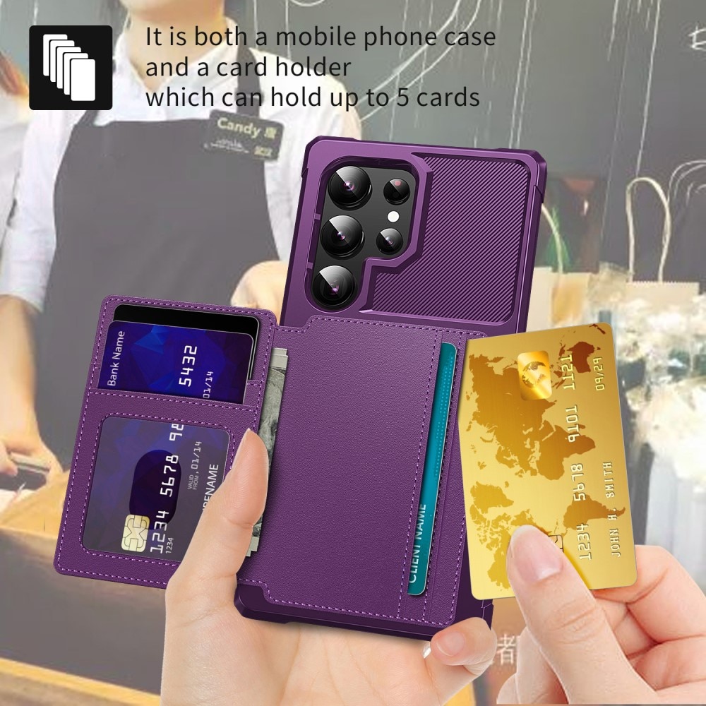 Samsung Galaxy S24 Ultra Tough Multi-slot Case Purple