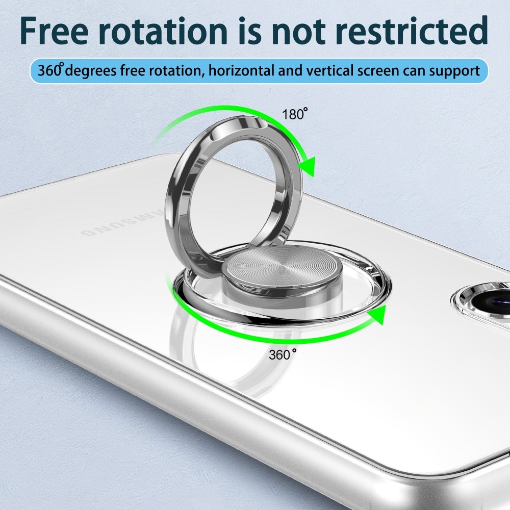 Samsung Galaxy S24 Plus Finger Ring Kickstand Case Transparant