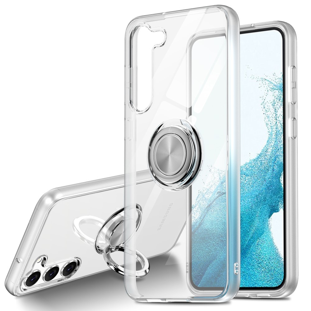 Samsung Galaxy S24 Plus Finger Ring Kickstand Case Transparant