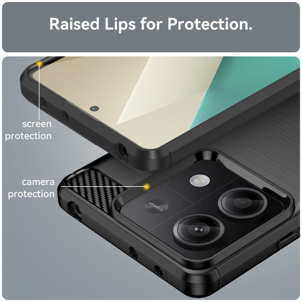Xiaomi Redmi Note 13 Brushed TPU Case Black