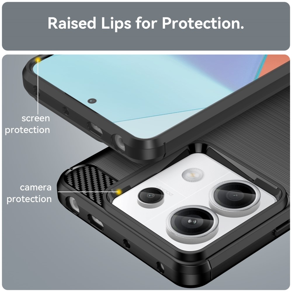 Xiaomi Redmi Note 13 Pro Brushed TPU Case Black
