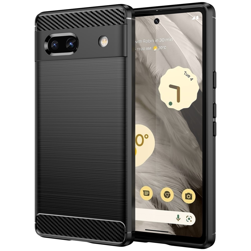 Google Pixel 7a Brushed TPU Case Black