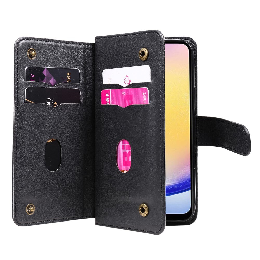 Samsung Galaxy A25 Wallet Cover Multi-slot Black