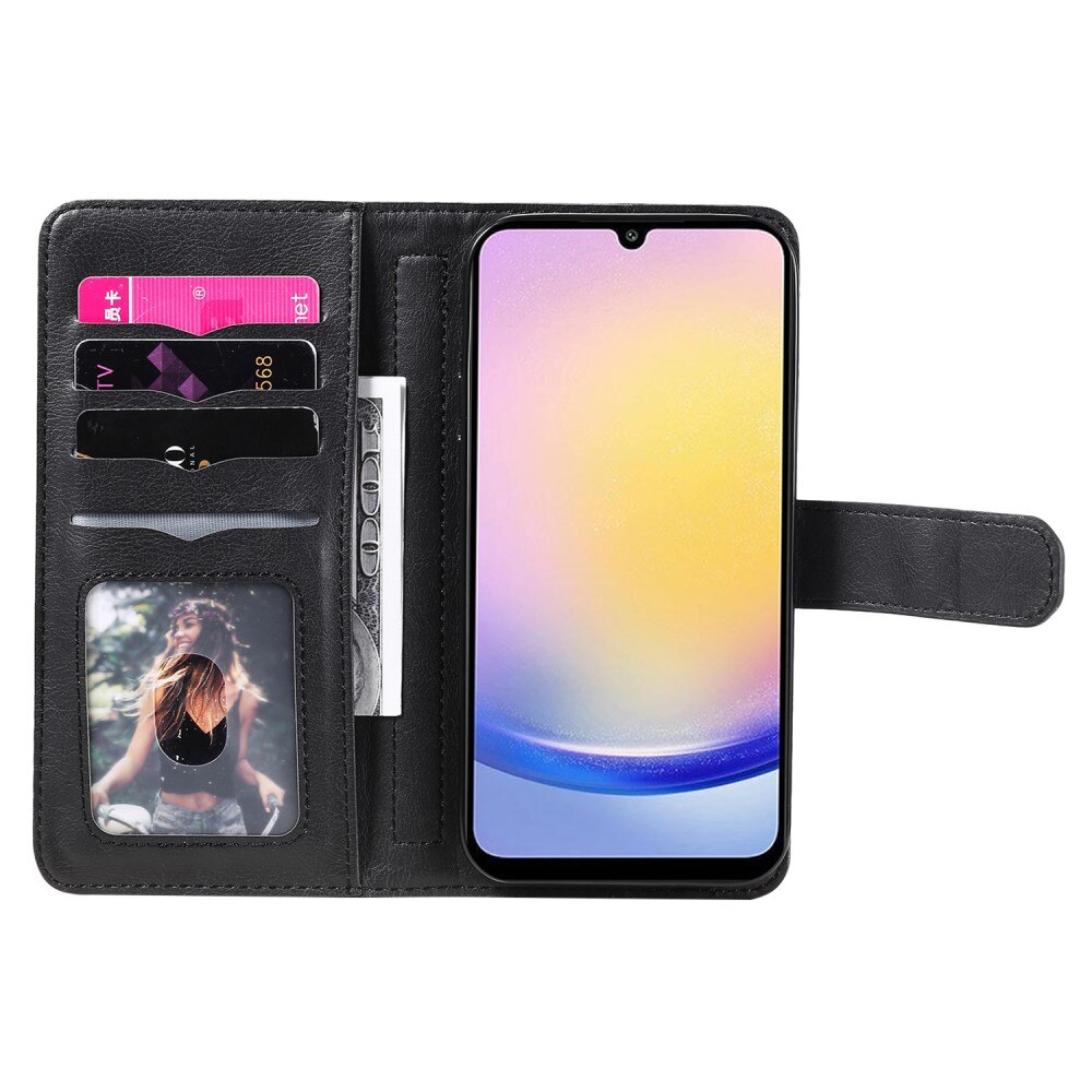 Samsung Galaxy A25 Wallet Cover Multi-slot Black