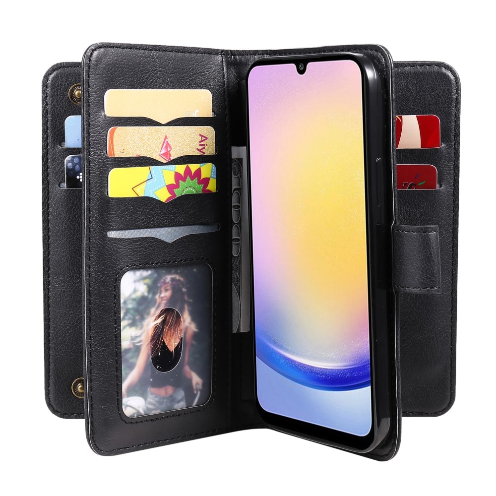 Samsung Galaxy A25 Wallet Cover Multi-slot Black