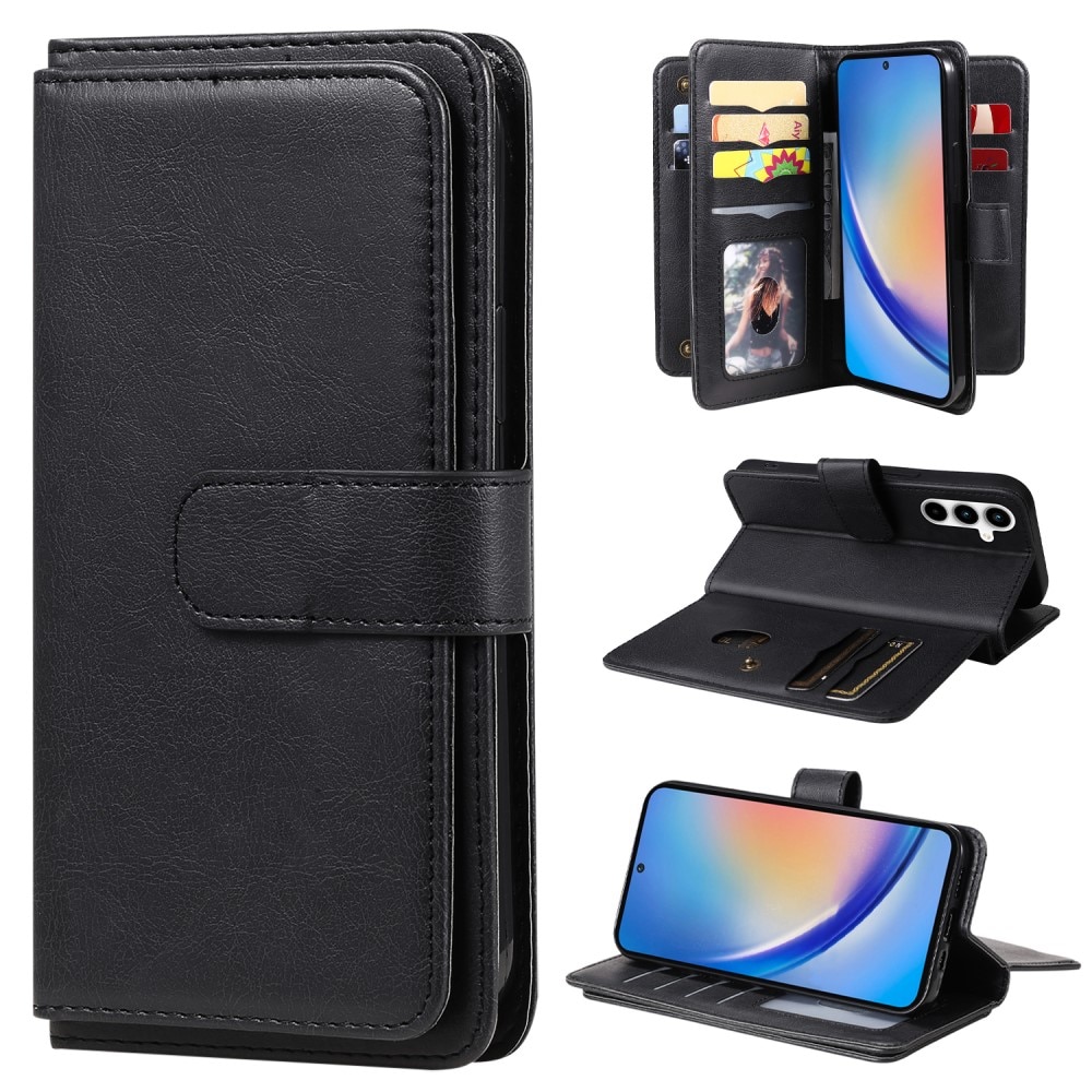 Samsung Galaxy A35 Wallet Cover Multi-slot Black