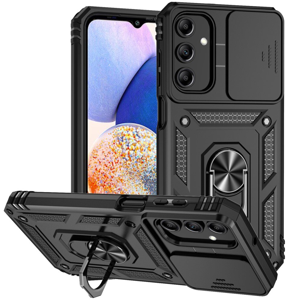 Samsung Galaxy A15 Hybrid Case Tech Ring w. Camera Protector black