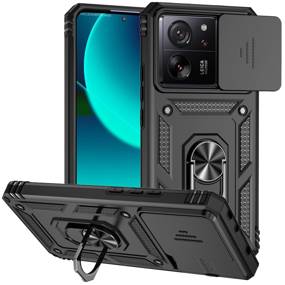 Xiaomi 13T Pro Hybrid Case Tech Ring w. Camera Protector black