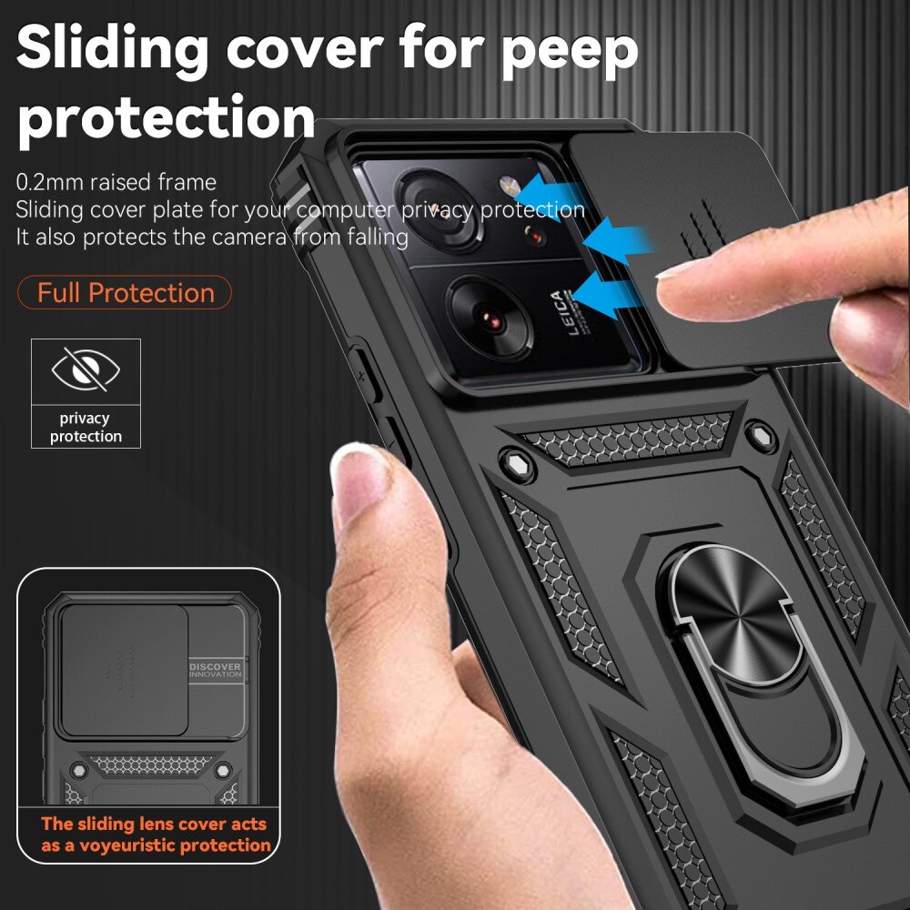 Xiaomi 13T Hybrid Case Tech Ring w. Camera Protector black