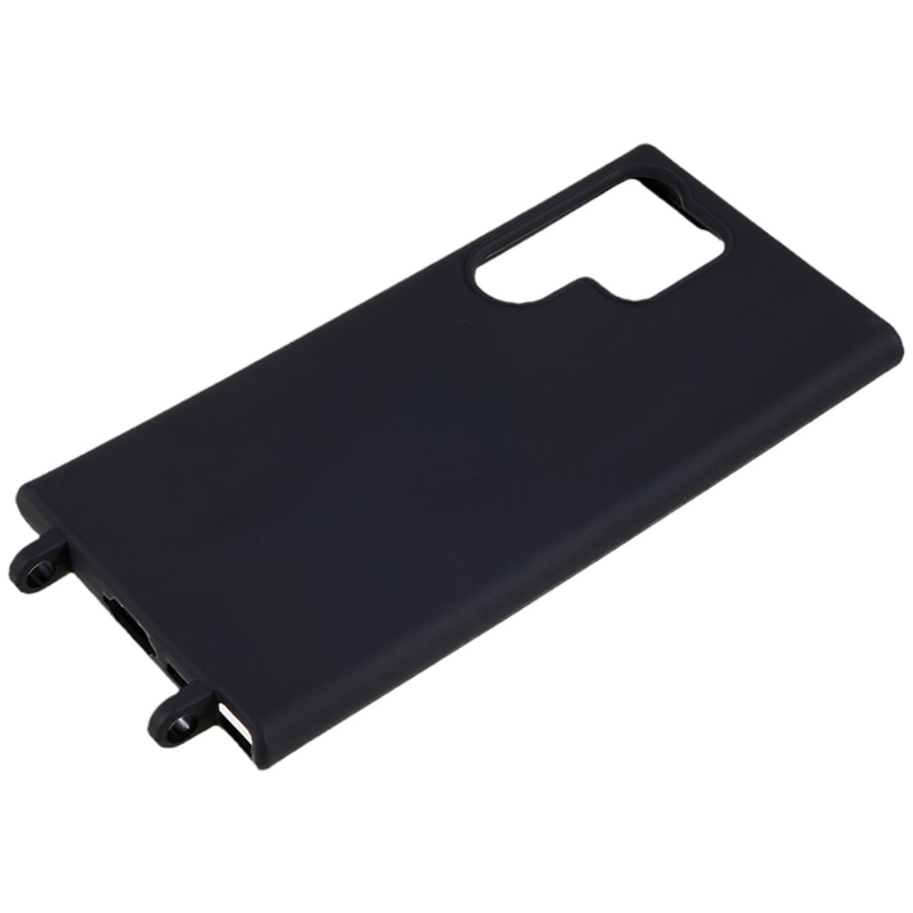 Samsung Galaxy S24 Ultra Cover Neck Strap Black