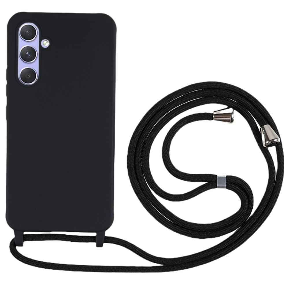 Samsung Galaxy S24 Cover Neck Strap Black