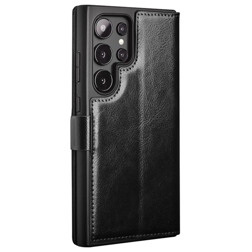 Samsung Galaxy S24 Ultra Leather Wallet Case Black