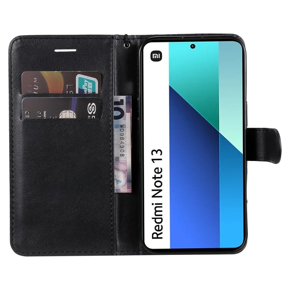 Xiaomi Redmi Note 13 4G Wallet Case Black