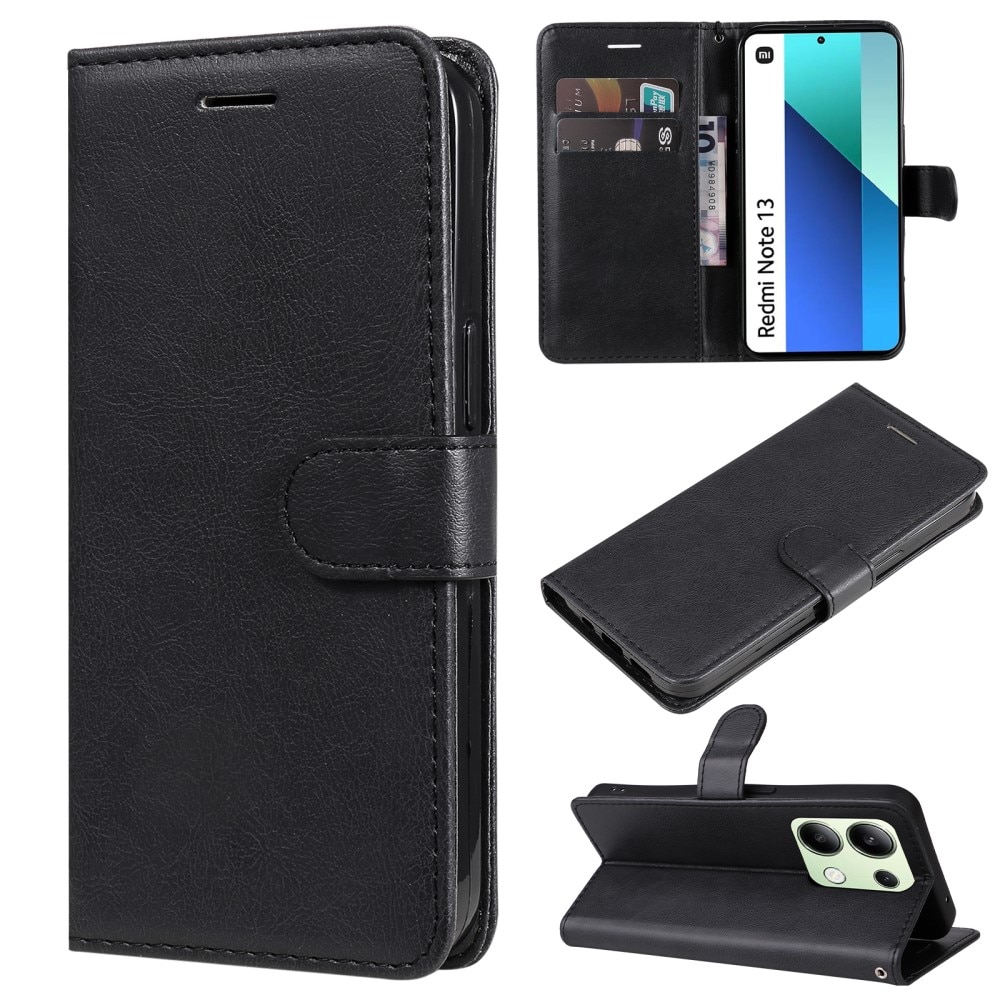 Xiaomi Redmi Note 13 4G Wallet Case Black