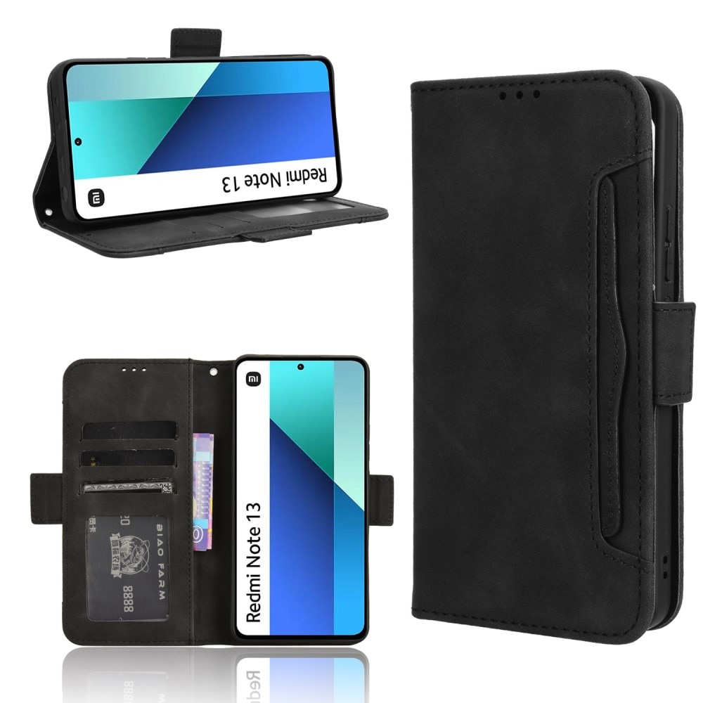 Xiaomi Redmi Note 13 4G Multi Wallet Case Black
