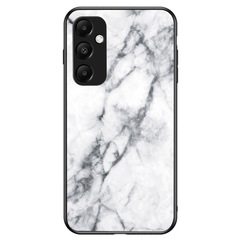 Samsung Galaxy A55 Tempered Glass Case White Marble