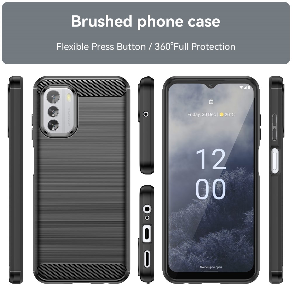 Nokia G60 Brushed TPU Case Black