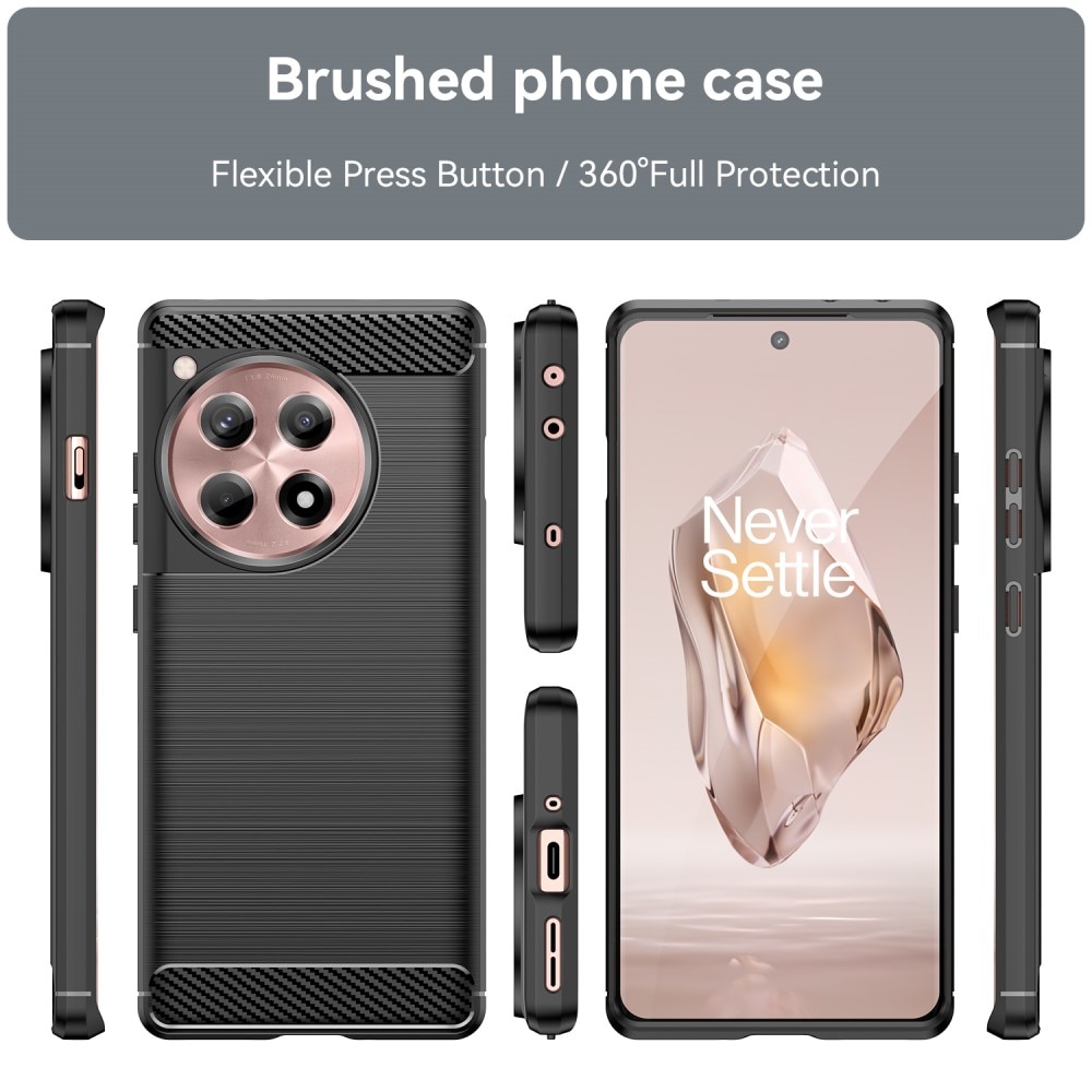 OnePlus 12R Brushed TPU Case Black