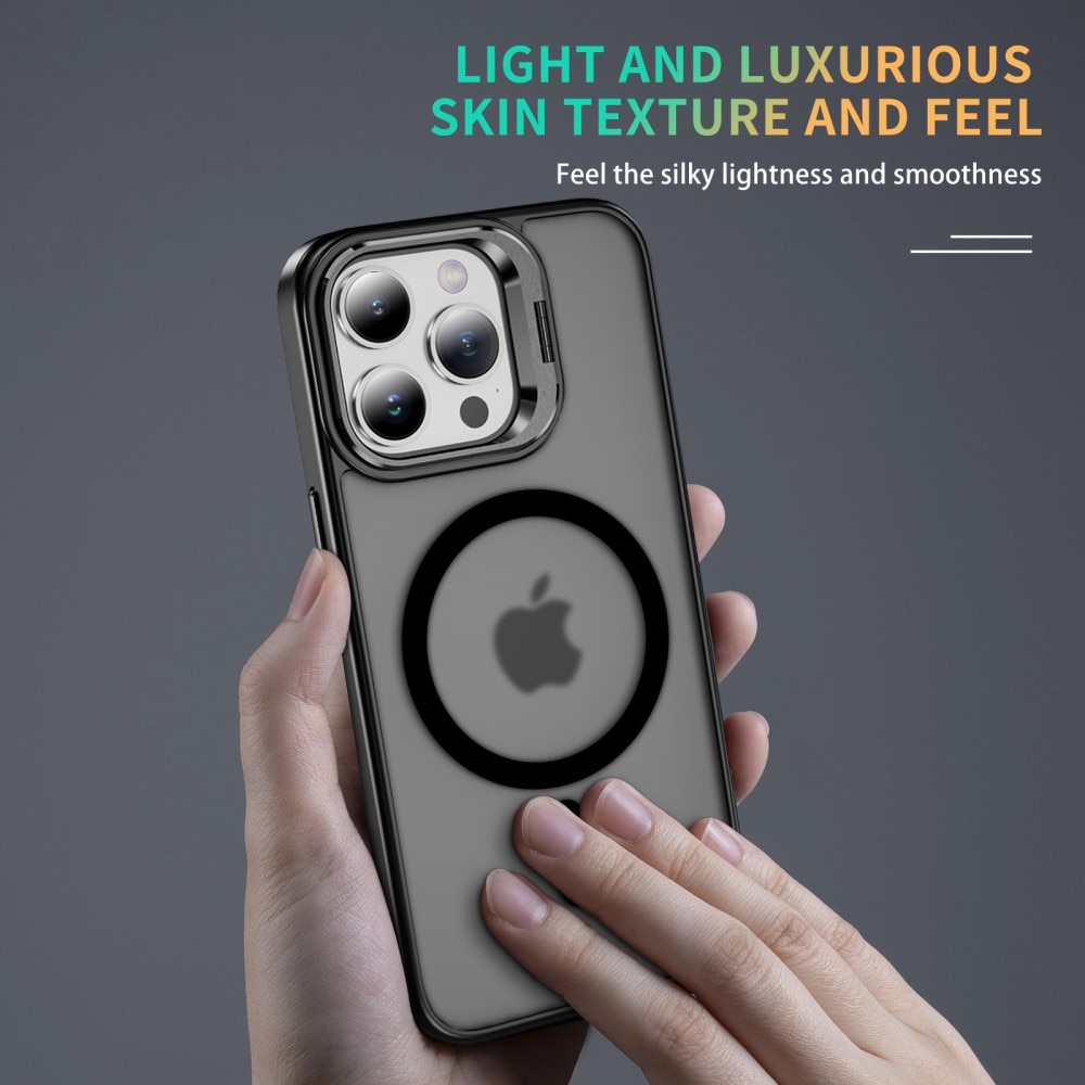 iPhone 15 Pro Max Hybrid Case Kickstand MagSafe Black