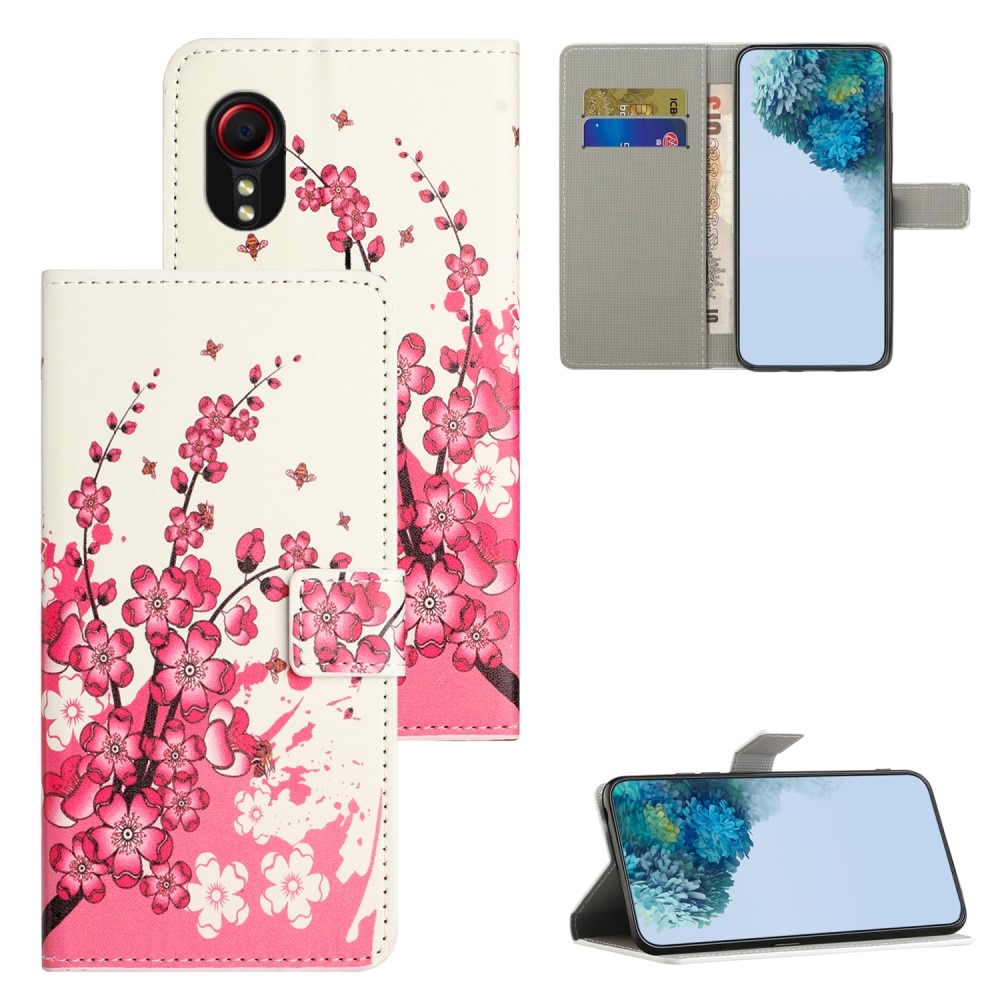 Samsung Galaxy Xcover 7 Wallet Case Cherry blossoms